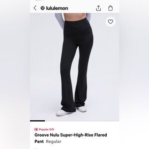 Lululemon Groove Super-High-Rise Flared Pant *Nulu size 8